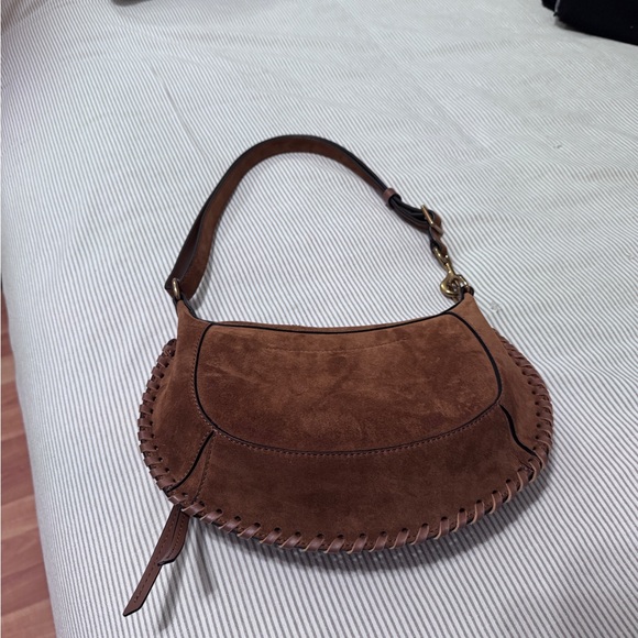 Isabel Marant Tan Suede Shoulder Bag - Picture 1 of 9